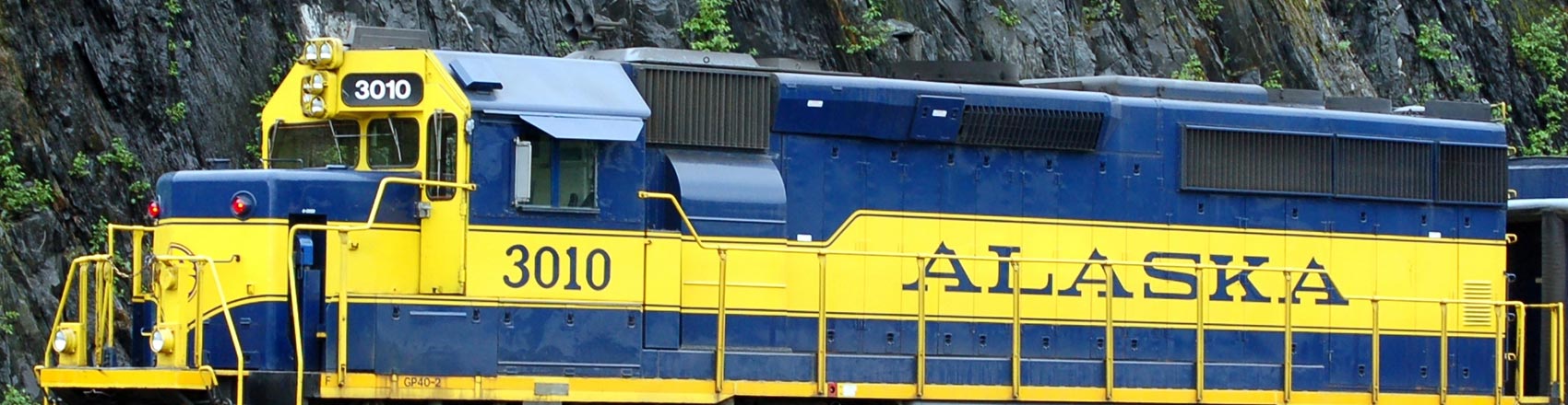 Alaska Railroad locomotive.