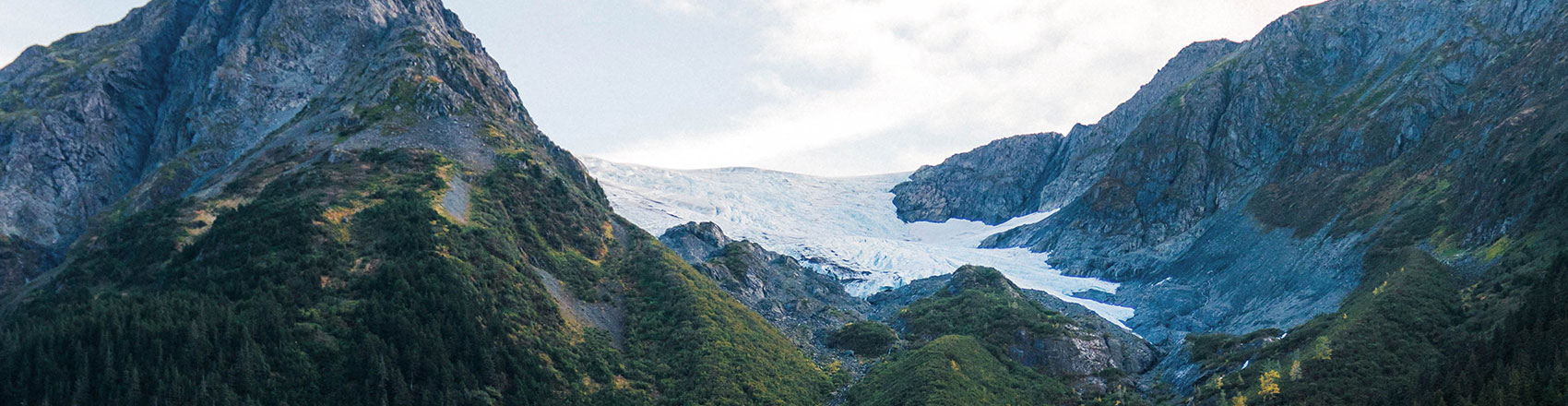 Hanging glacier near Whittier.